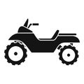 Racing quad bike icon, simple style Royalty Free Stock Photo