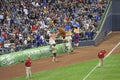 Racing Sausages at Miller Park, Milwaukee Brewers Royalty Free Stock Photo