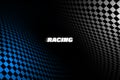 Racing square background, vector abstraction in car track