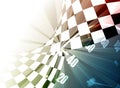 Racing square background, vector illustration