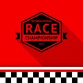 Racing stamp-06 Royalty Free Stock Photo