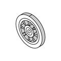 racing tires vehicle auto isometric icon vector illustration Royalty Free Stock Photo