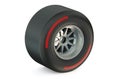 Racing wheel with hard tyre Royalty Free Stock Photo