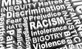 Racism Discrimination Bias Inequality Race Violence Words 3d Illustration