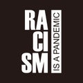 Racism is Pandemic Poster Royalty Free Stock Photo