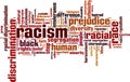 Racism word cloud Royalty Free Stock Photo