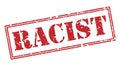 Racist red stamp Royalty Free Stock Photo