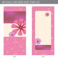 Rack Card Brochure Template Royalty Free Stock Photo