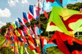 Rack of colorful kites Royalty Free Stock Photo