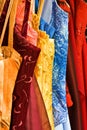 Rack of couture dresses Royalty Free Stock Photo