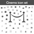 Rack guard rails icon. Cinema icons universal set for web and mobile