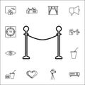Rack guard rails icon. Cinema icons universal set for web and mobile
