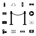 Rack guard rails icon. Detailed set of cinema icons. Premium quality graphic design icon. One of the collection icons for websites