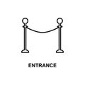 Rack guard rails icon. Element of cinema for mobile concept and web apps. Thin line Rack guard rails icon can be used for web and