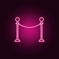 Rack guard rails icon. Elements of Cinema in neon style icons. Simple icon for websites, web design, mobile app, info graphics