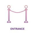 Rack guard rails icon in Nolan style