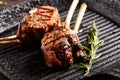 Rack of Lamb Barbecue Royalty Free Stock Photo