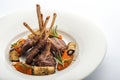 Rack of lamb with vegetables Royalty Free Stock Photo
