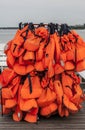 Rack with Life Jackets