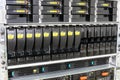 Rack mounted servers Royalty Free Stock Photo