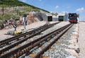 Rack railway on the mountain Royalty Free Stock Photo