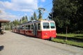 Rack railway on station in Strbske pleso, High Tatras