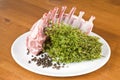 Rack of Raw Lamb Royalty Free Stock Photo