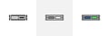 Rack unit, server icon