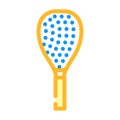 racket game badminton color icon vector illustration Royalty Free Stock Photo