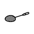 racket game badminton line icon vector illustration Royalty Free Stock Photo