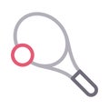 Racket vector color line icon Royalty Free Stock Photo