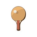 Racket for playing table tennis icon Royalty Free Stock Photo