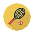 Racket reception vector  flat  icon Royalty Free Stock Photo