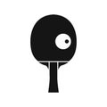 Rackets and ball for playing table tennis icon Royalty Free Stock Photo