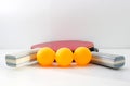 Rackets for ping pong Royalty Free Stock Photo