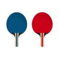 Rackets for playing table tennis or ping-pong. Vector illustration Royalty Free Stock Photo