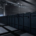 Rackmounts gear enabling neural network development, 3D rendering Royalty Free Stock Photo