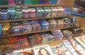 Racks of magazines at store at Greenville Spartanburg International Airport GSP Royalty Free Stock Photo