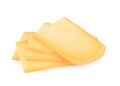 Raclette cheese isolated on white background Royalty Free Stock Photo