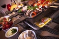 Raclette table-top grill or Dutch 'gourmetten'