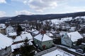 Racos village landscape seen from the Sukosd Bethlen castle