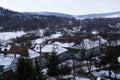 Racos village landscape seen from the Sukosd Bethlen castle