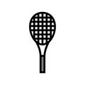 racquet tennis color icon vector illustration Royalty Free Stock Photo