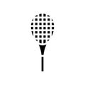 racquet tennis glyph icon vector illustration