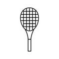 racquet tennis line icon vector illustration Royalty Free Stock Photo