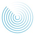 Radar abstract icon symbol