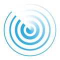 Radar abstract icon symbol