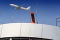 Radar at the airport and blue sky