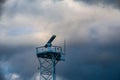 Radar Antenna West Point Lighthouse Royalty Free Stock Photo