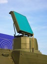 Radar antenna of the air defense system Royalty Free Stock Photo